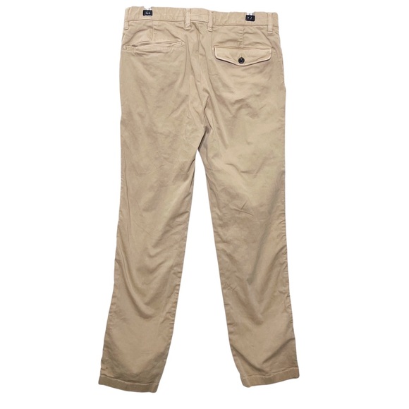 Mr. Porter Slim Fit Pants Men’s 30 Sand Cotton Casual Minimalist - Picture 5 of 11
